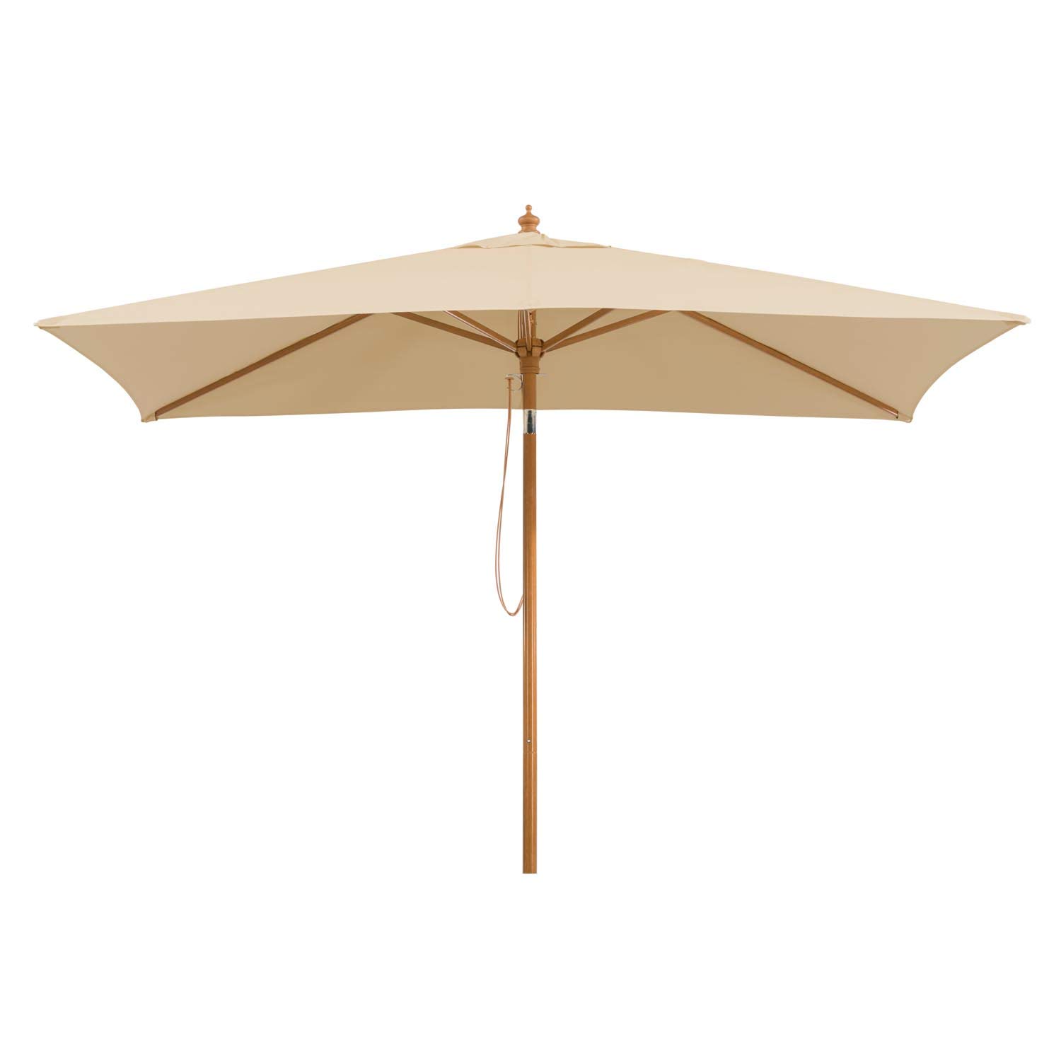 Schneider Sonnenschirm Malaga,natur, 300 X 200 Rechteckig, Gestell Alu/Stahl, Bespannung Polyester, 6.9