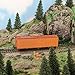 Evemodel C8747 1pc HO Scale 1:87 40' Wood Side Reefer 40ft Boxcar Model Railway Wagon (Yellow)