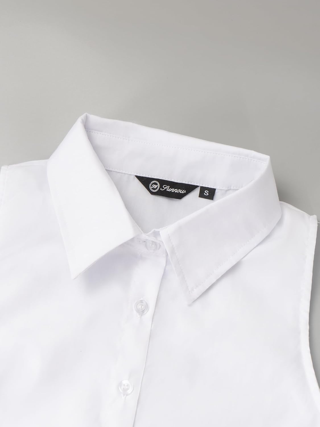 SUNNOW Women's Sleeveless Button Up Shirt Collared Casual Tank Tops Summer Blouse for Women - Image 6