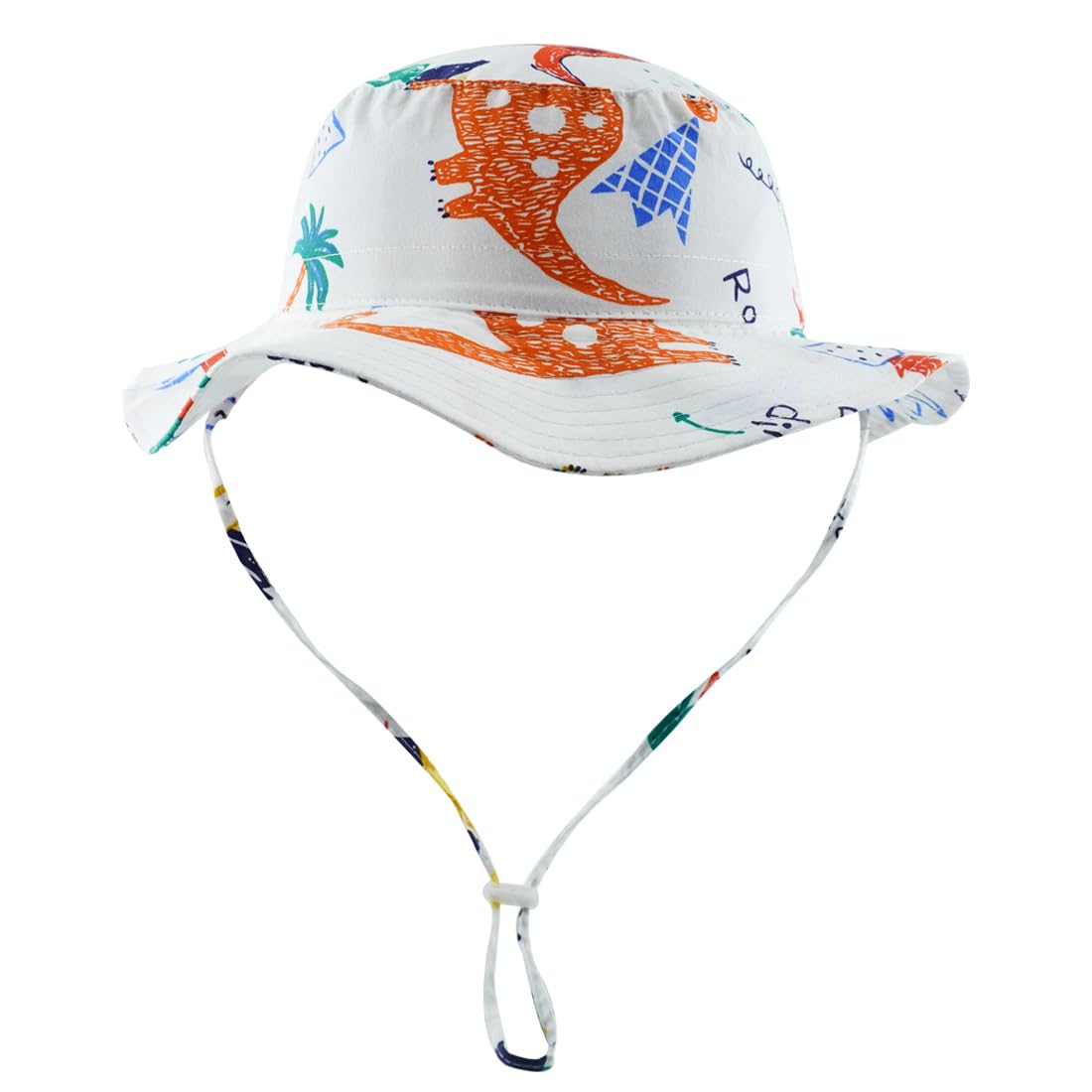 KeepSa Algodón Sombrero de Sol Bebé Niña Niño Verano Ajustable Pescador Gorra Protección de Sol Anti UV UPF 50+ para Exteriores Natación Playa Piscina