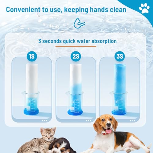 Image of 50Pcs Pet Pee Sheets for Fast Absorption of Urine, Disposable Pet Absorbent Sheets Pee Pads for Clearing Pet Urine and Stains