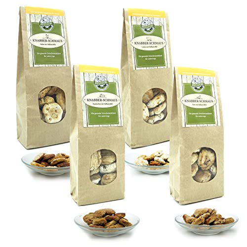 Bellfor Gesunde Hundekekse Knabber-Schmaus im Sparset Qualität und gesunde Zutaten für Ihren Hund 4 x 100 g Die perfekte Belohnung auch für Allergiker-Hunde oder Hunde mit schlechter Verdauung