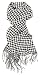 Love Lakeside-Women's Cashmere Feel Winter Plaid Scarf (One, Black and White Houndstooth)
