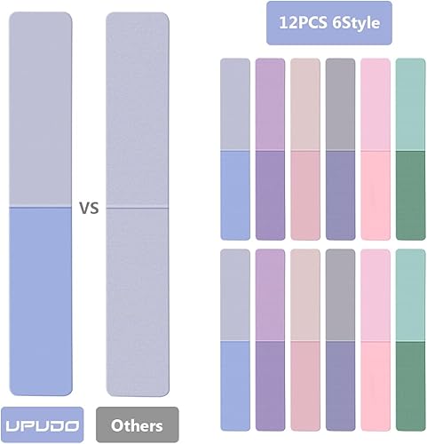 Miniatura 3 de UpUDo Paquete de 12 marcapáginas magnéticas, clip de marcador de libro para profesores, estudiantes, amantes de los libros, impresión en 2 lados