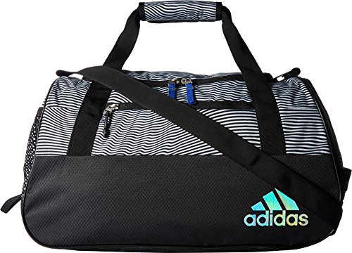 adidas Women's Squad Duffel Bag, Optic Stripe/Black/Hi-Res Blue, One Size