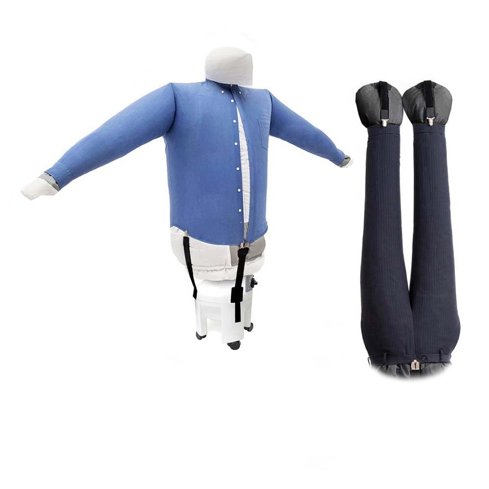 EOLO Stira Camicie Pantaloni SA04 R INOX V5 Stendiasciuga Vestiti Aria Calda Manichino Stiro Verticale Professionale Robot Gonfiabile 4 Ruote 2 Programmi Made in Italy Garanzia 5 Anni Efficienza A++