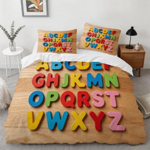 Parure de Lit 240x280 3D Imprimée avec Fermeture Éclair Éclair