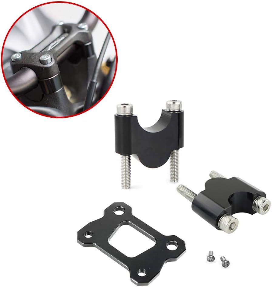 Xitomer Motorcycle Handlebar Clamp Riser Handlebar Mount Riser Fit for FZ-07 MT-07 2014 2015 2016 2017 2018 2019 2020 Tracer 700 2016 2017 2018 2019 2020