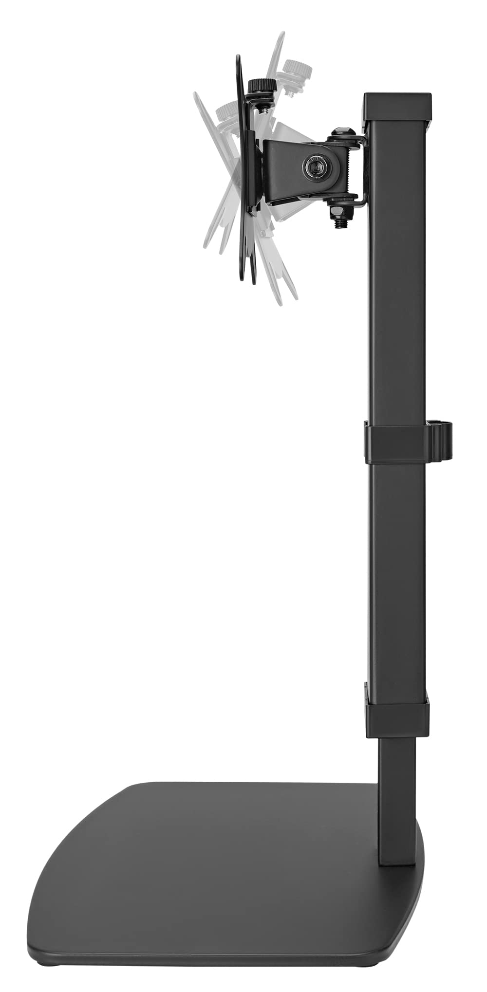 myWall HL 55 L stojak na monitory 17-32 cale (43-81 cm), do 8 kg, regulacja wysokości na 10 poziomach, wychylny, VESA: 75/100, czarny