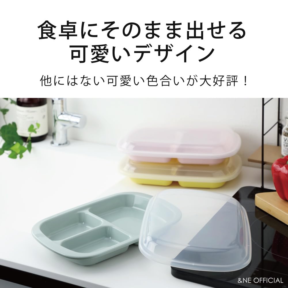 アンドエヌイー(&NE) NKM-187-GR - Plato de almuerzo, polipropileno, color verde