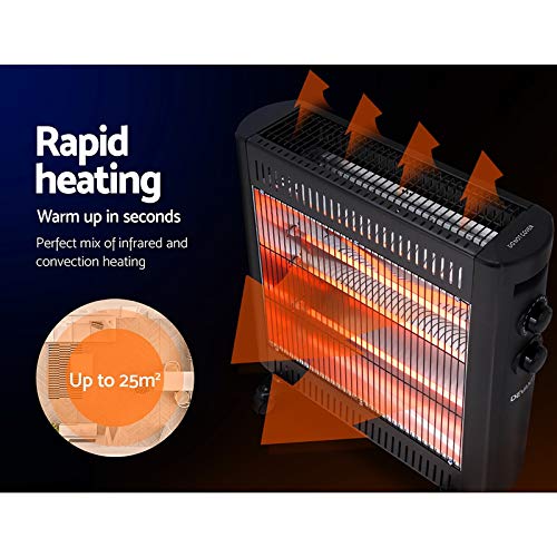 image for Devanti Infrared Radiant Heater Electric Space Panel Heater Convection