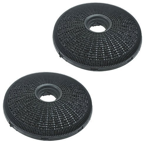 Buy 2X 190mm Round Charcoal Cooker Hood Carbon Filters Compatible with Hygena Cooker Hoods