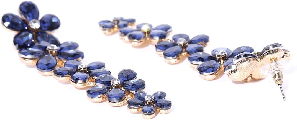 YouBella Earrings for women stylish Jewellery Valentine Collection AAA Swiss Zircon Earings Fashion Fancy Party Wear Earrings for Girls and Women (Blue)