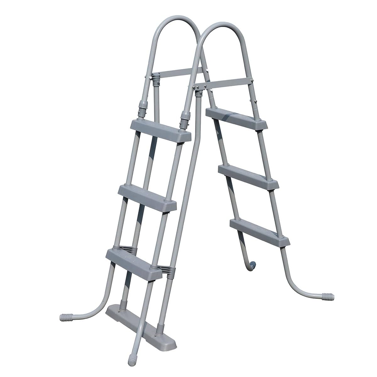 mediPOOL Schwimmbecken-Set Ø 3,50 x 1,20 m, Rundform, weiße Stahlwand, Blaue Innenhülle, Made in Europe, mit Kartuschenfilteranlage und Sicherheitsleiter
