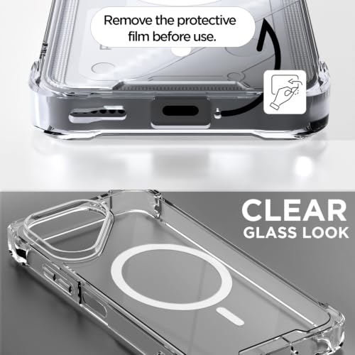 Image of Pikkme Back Cover for Tecno Pova 8 5G Mag-Safe Shockproof PC + TPU | Protective Case Magnetic Support | Bumper Case (Transparent Mag-Safe)