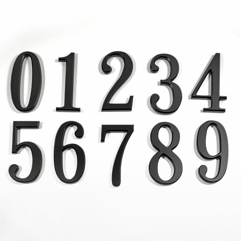 Tabliczka z numerem domu na drzwi zewnętrzne, litery z numerem domu 0-9, logo rodziny, numer domu mieszkalnego (A 7,62 cm)