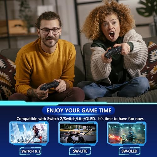 2 Pack Wireless Pro Controllers for Nintendo Switch/Lite/OLED/Switch 2 - 1