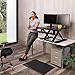 Ergotron – WorkFit-TX Standing Desk Converter, Dual Monitor Sit Stand Ergonomic Desk Riser for Tabletops – 32 Inch Width, Black
