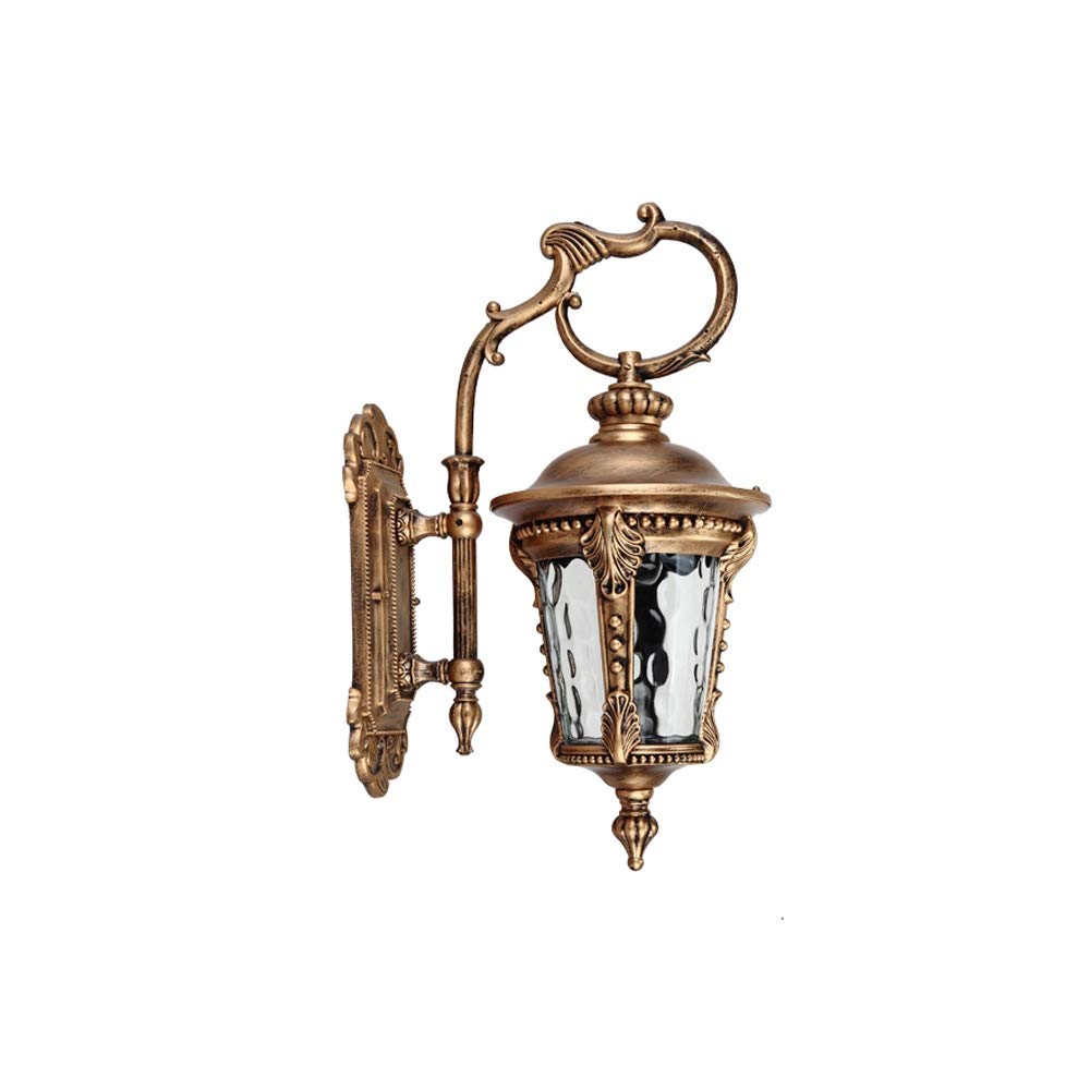 Luminaire mural extérieur de taille L couleur cuivre ancien pour éclairage d'escalier
