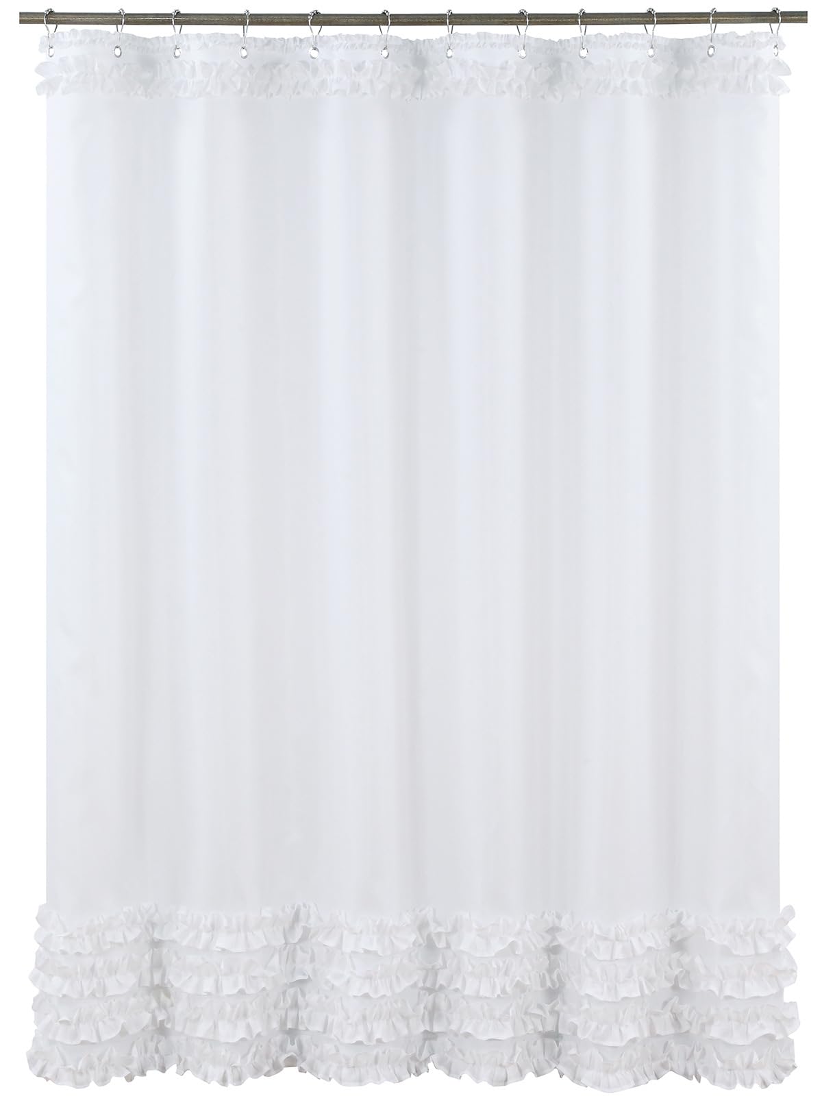 KIZAMI Rideau de Douche Fait à la Main avec Jupe 280 × 200 cm, Rideau de Douche en Polyester, Rideau de Douche imperméable Frais et épaissi, utilisé pour la décoration de Salle de Bain de Maison