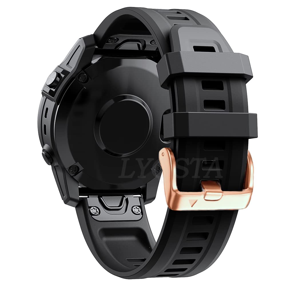 Correa de silicona de 20mm compatible con Garmin Fenix 7S 6S 5S Descent Mk2S 8
