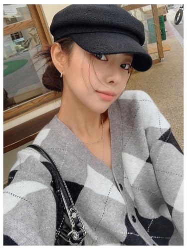 Image of SHENHE Argyle Sweater Women Button Down Cardigan V Neck Knitted Cardigans Winter Sweater Outerwear