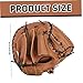 AEIOFU Adult Baseball Glove, 12.5 Inch Softball Catchers Mitt, Thickened PVC Leather Softball Mitts, Reusable Baseball Pitcher