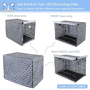   Explore-Land-Pattern-Dog-Crate-Cover-for-30-Inches-Wire-Cage-Heavy-Duty-Polyester-Indoor-Pet-Kennel-Covers-Universal-Fit-for-1-2-3-Doors-Standard-Metal-Crate-Morocco