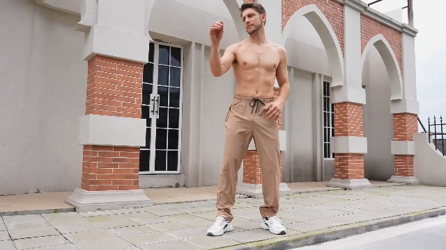 Amazon.com: Men's Elastic Waist Hiking Pants Water Resistant Quick