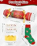 Christmas Crackers No Snap with One Size Funny Socks Hats Riddle Cards Make Your Own Crackers for Christmas Party Decorations and Women Teenagers Kids Gifts - Image 6