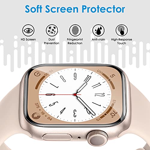 Uniqueme [ 6 Pack For Apple Watch Screen Protector 40Mm, 2022 Apple Watch Se Series 6/5/4 Screen Protector [Upgrade Flexible Film] Anti-Scratch [Bubble Free] Soft Hd Tpu Clear Film For Iwatch 40Mm #TOP2