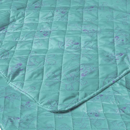 Image of Northwest Bluey Bingo Dance Party Quilted Throw Blanket - Official Cartoon Throw Blanket Featuring Bluey, for Adults Boys Girls Bed, Couch, or Playroom, 60 x 80 Inches