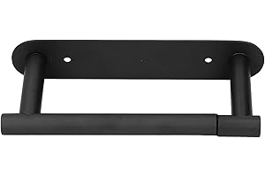 Matte Black Paper Towel Hanger for Restrooms: Rust-Resistant 304 Stainless Steel