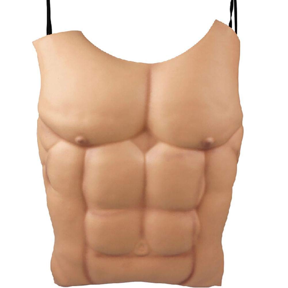Casecover Fake Muscle Props Halloween Cosplay Costume Fake Belly Chest Makeup Funny Chest Halloween Party Decoration
