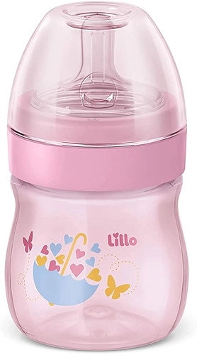 Lillo Mamadeira Super Evolution Primeiros Passos 150Ml Rosa