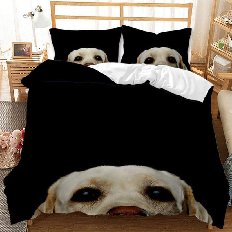 Funda nórdica de perro negro: el regalo de cumpleaños para mujer ideal en cama 105