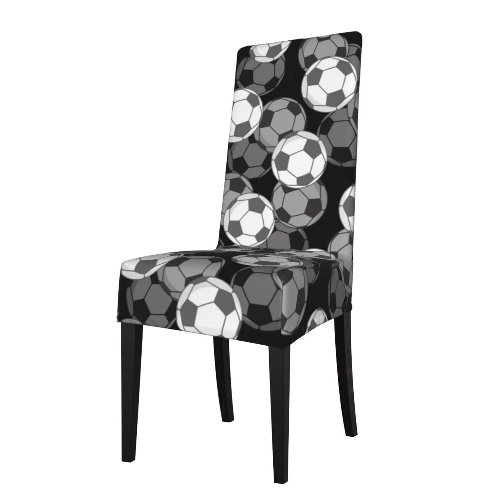 LKYMOH Sports Team Game Soccer, Chair Covers Stretch Chair Slipcovers for Dining Room, for Party Pet Protection Universal Fit Soft Polyester
