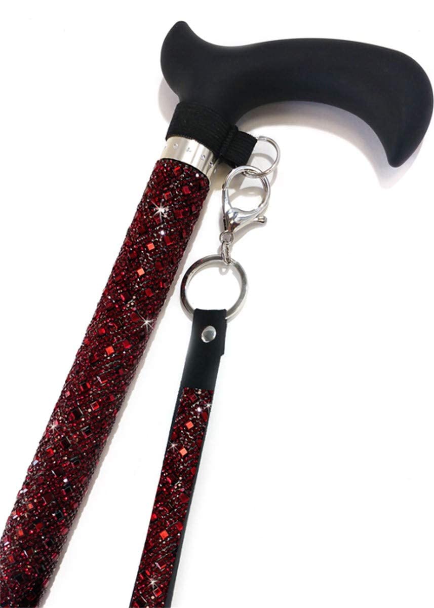 Jacqueline Kent Sugar Cane - Adjustable Cane - Red