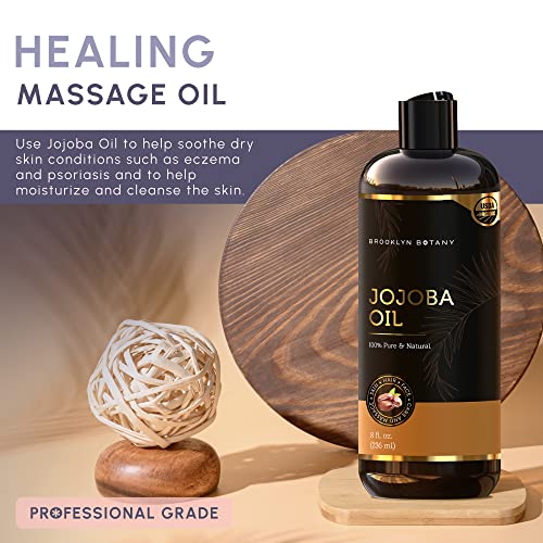 Brooklyn Botany Usda Organic Jojoba Oil For Skin, Hair And Face – 100% Pure And Natural Body Oil And Hair Oil - Carrier Oil For Essential Oils, Aromatherapy And Massage Oil thumb #4