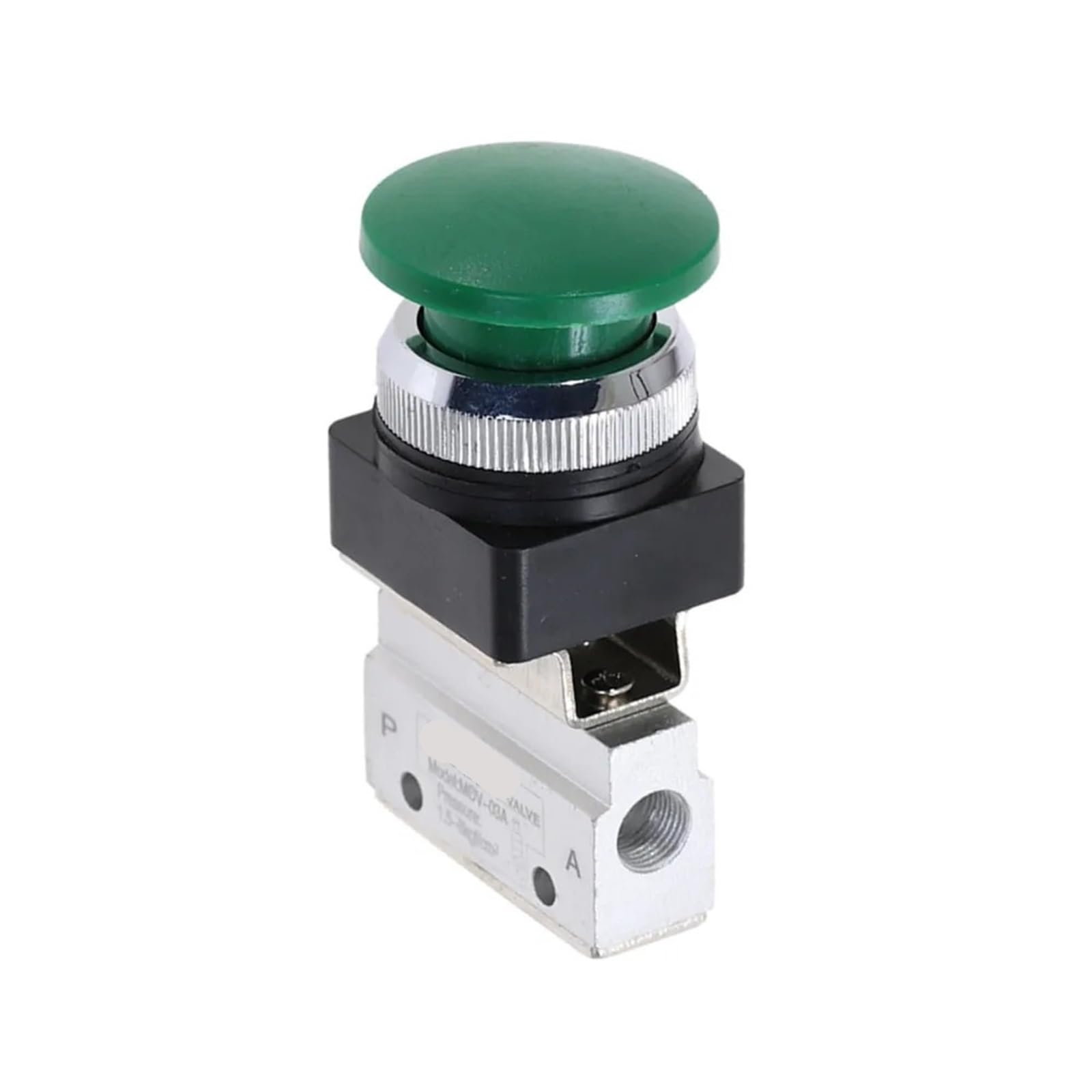 Vanne pneumatique 1/8 3/2 voies avec commande champignon vert MOV-03APPL