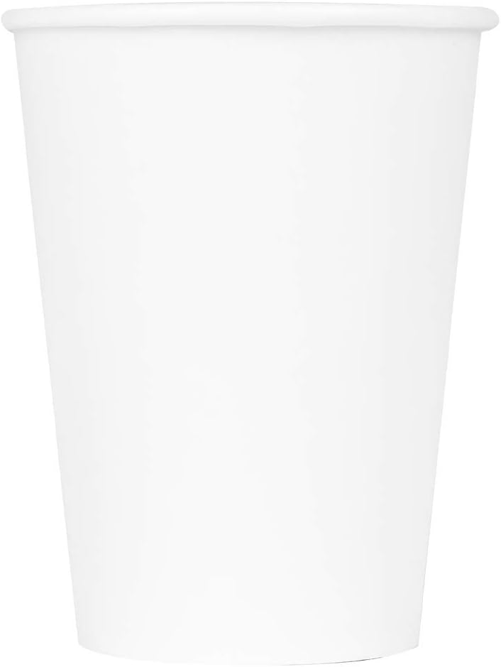 Karat 12 oz Paper Coffee Cup [1,000 ct] White Disposable Cup for Hot/ Cold Drinks and Beverages | 3.54" Diameter (C-K512W)