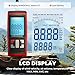 Bonvoisin Anemometer Handheld Hot Wire Air Flow Velocity Meter CFM Wind Speed Gauges with Data Output Software Telescopic Probe for in Duct HVAC, Outdoor (Thermal Anemometer)