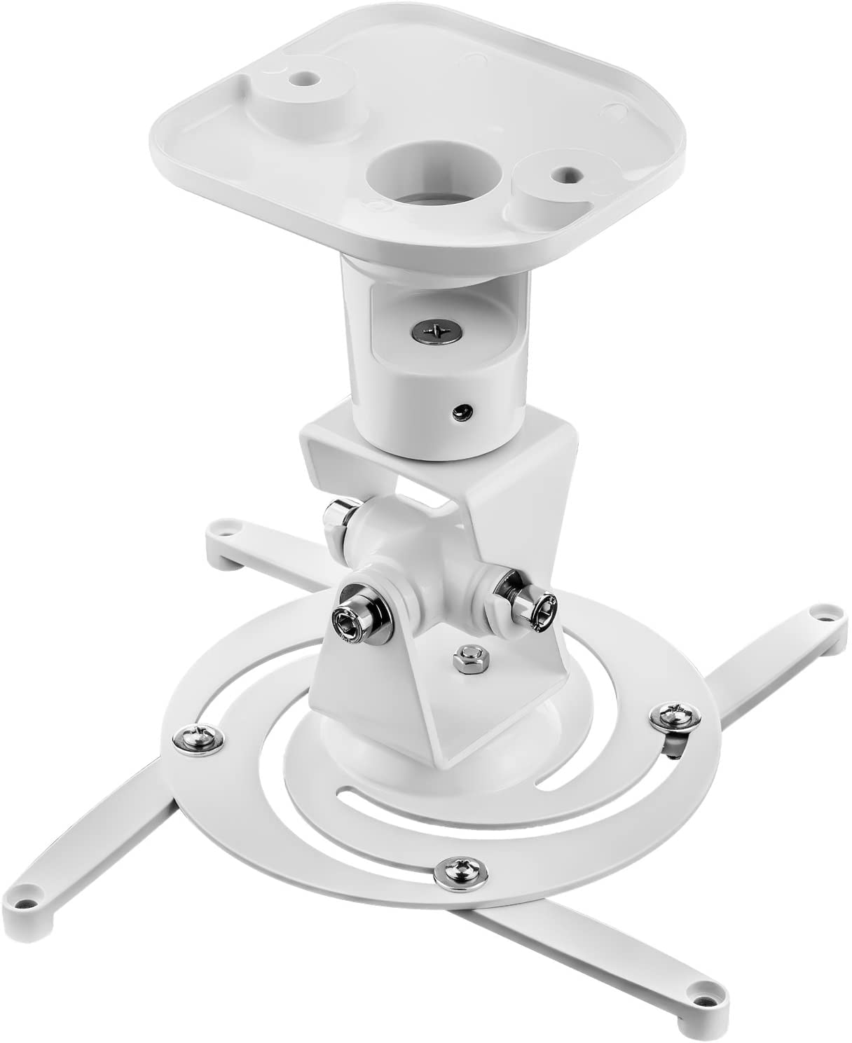 Techly ICA-PM-100WH support pour projecteurs Plafond Blanc - Supports pour projecteurs (21,8 cm, 180°, 360°, 0 - 180°, 218 mm, 17 cm)