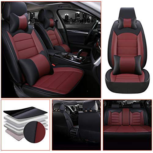 Qiaodi Coprisedili Auto Lusso Set Completo di 5