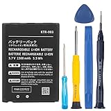 JUBOTY [1500mAh Capacity KTR-003 Battery for Nintendo New 3DS N3DS Handheld Gaming Console, 3.7V Rechargeable Li-ion New 0 Cycle Internal New Upgrade Battery Replacement with Repair Tool