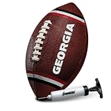 Franklin Sports Georgia Bulldogs Junior Football - PVC Football with Embossed Team Logos - College NCAA Official Licensed Product