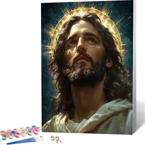 Paint by Numbers �j �������G �� �y�C���g�o�C�i���o�[, ��l�p�����h��G�L�����o�X�N���t�g �u���V�ƃA�N�����G�̋�� �z�[�� �I�t�B�X����, �����ւ̃M�t�g 40x50cm -zjn2604V3