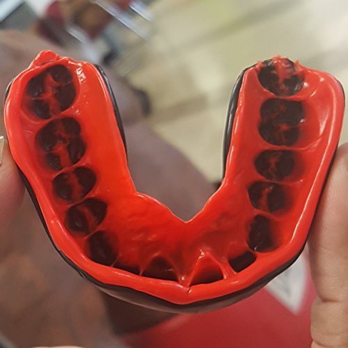 Oral Mart Black/Red Adult Mouth Guard - Adult Sports Mouth Guard for Karate, Boxing, Sparring, Football, Field Hockey, BJJ, Muay Thai,Soccer, Rugby, Martial Arts - Thumbnail 6