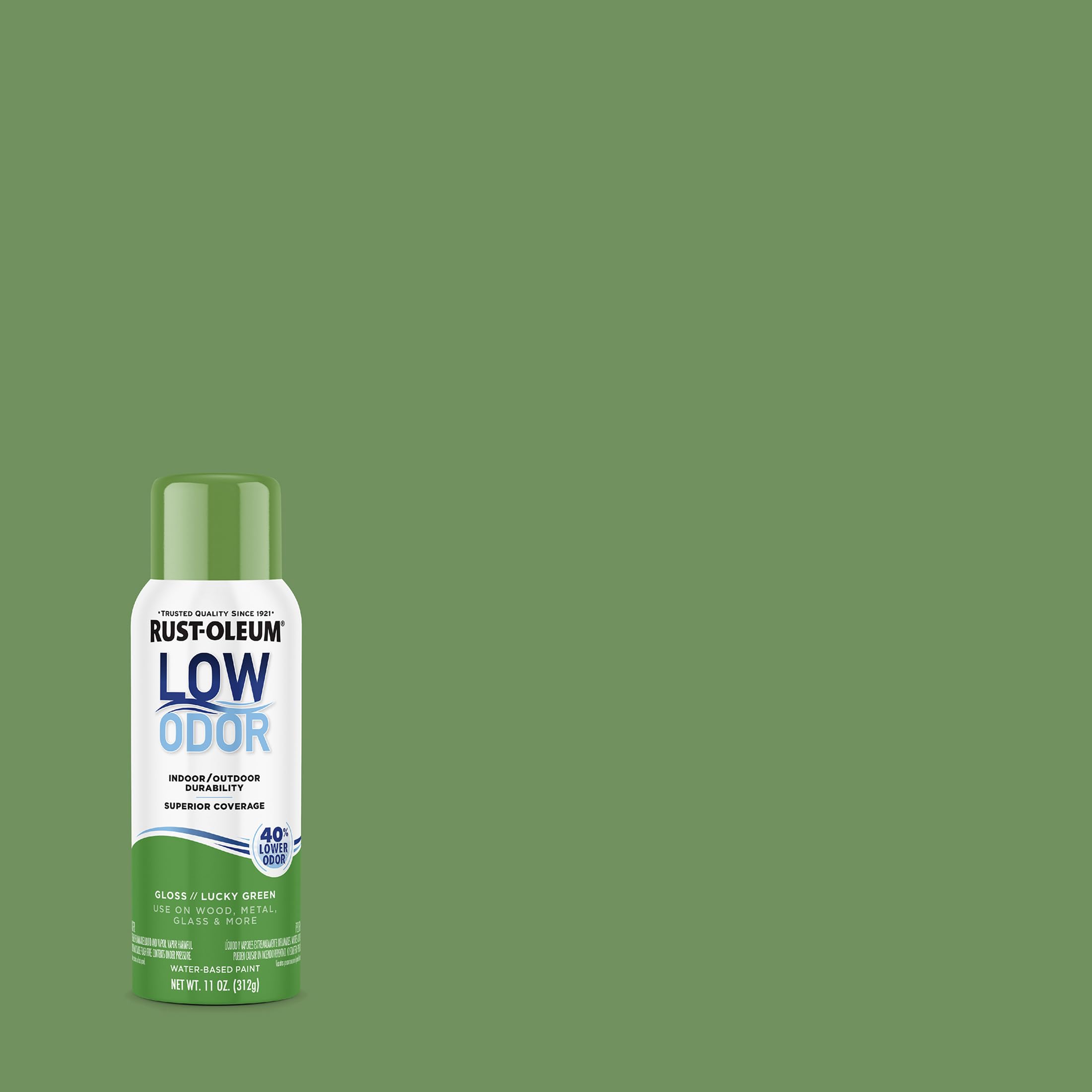 Rust-Oleum Low Odor Premium Spray Paint, 11 oz, Gloss Lucky