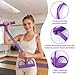 Fashion Puller Exercise, 8-Tube Pedal Resistance Device, Fixed All-in-One Resistance Trainer, 21 Resistance Bands for Full, Body Stretching & Strength Training at Home or Office (1PCS-Purple)